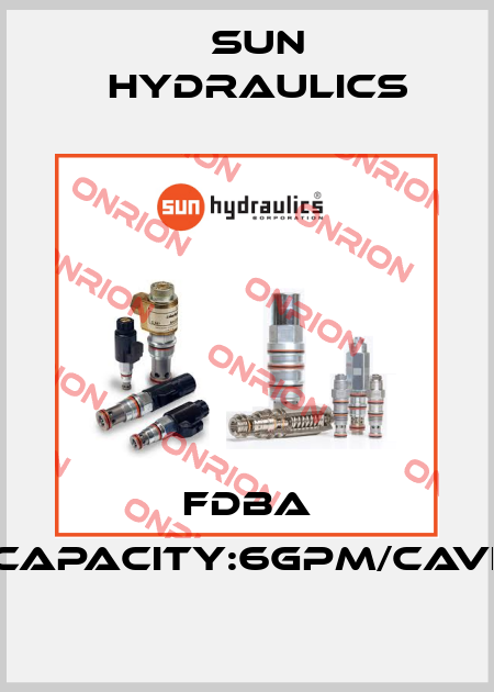 FDBA SERIES1/CAPACITY:6gpm/CAVITY:T-13A Sun Hydraulics