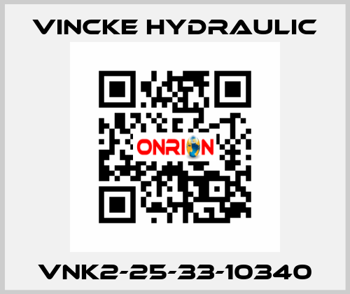 VNK2-25-33-10340 VINCKE HYDRAULIC