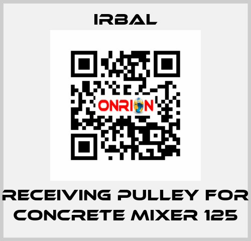 receiving pulley for Concrete mixer 125 irbal