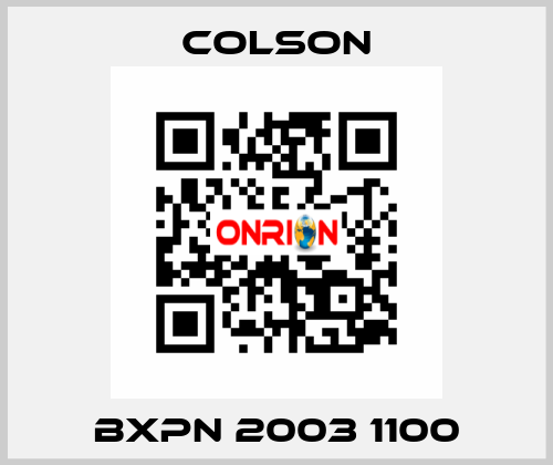 BXPN 2003 1100 Colson