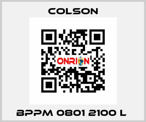 BPPM 0801 2100 L  Colson