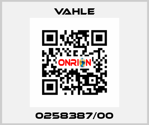 0258387/00 Vahle