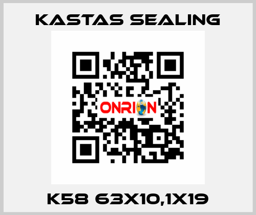 K58 63X10,1X19 Kastas Sealing