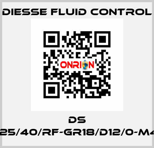 DS LG-RBR17-25/40/RF-GR18/D12/0-M420-CS/CS DIESSE Fluid Control