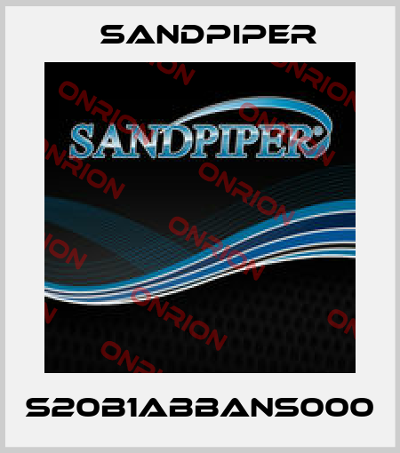 S20B1ABBANS000 Sandpiper