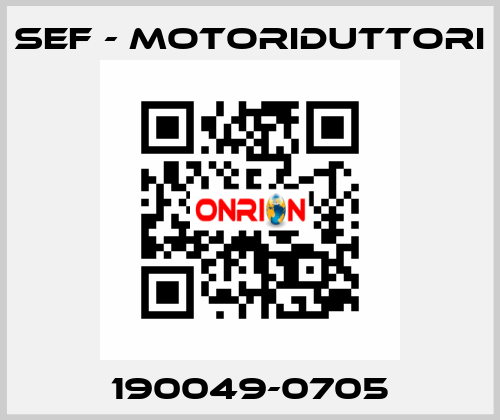 190049-0705 SEF - MOTORIDUTTORI