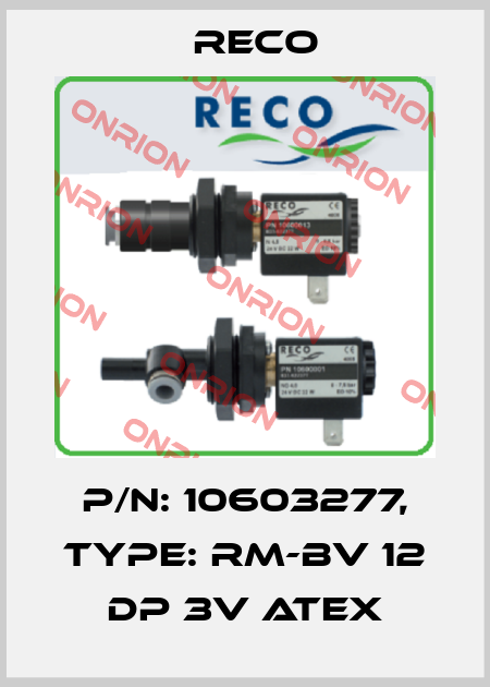 P/N: 10603277, Type: RM-BV 12 DP 3V ATEX Reco