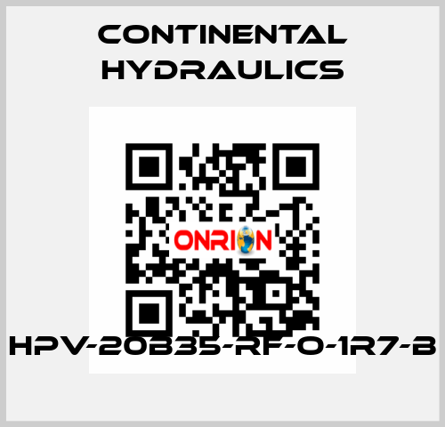 HPV-20B35-RF-O-1R7-B Continental Hydraulics