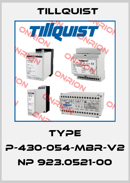 TYPE P-430-054-MBR-V2 NP 923.0521-00 Tillquist