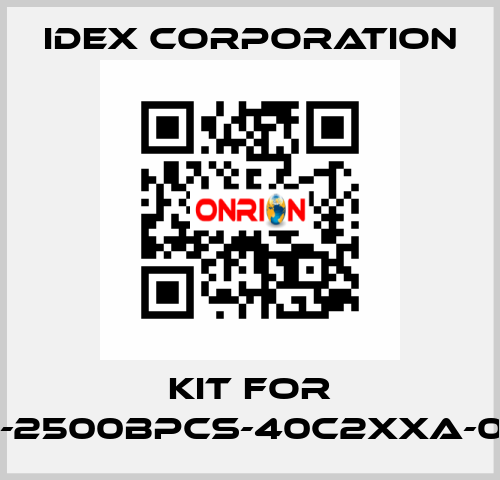 Kit for VFP-2500BPCS-40c2xxa-0092 IDEX Corporation