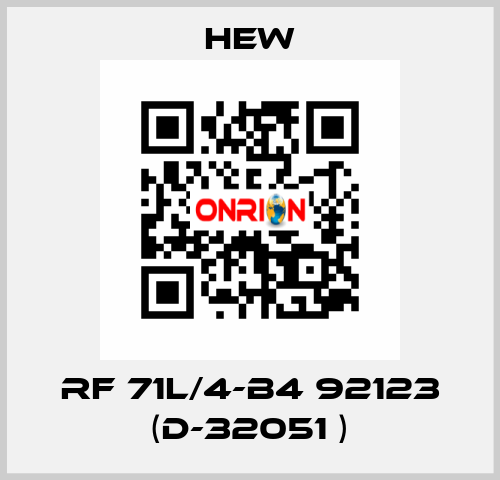 RF 71L/4-B4 92123 (D-32051 ) HEW