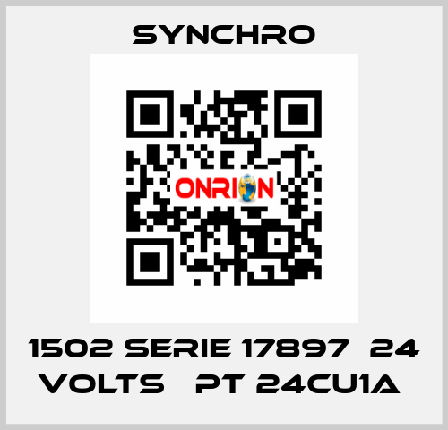 1502 SERIE 17897  24 VOLTS   PT 24CU1A  SYNCHRO