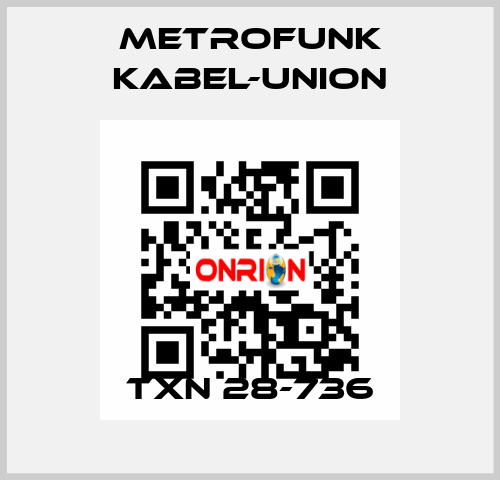 TXn 28-736 METROFUNK KABEL-UNION