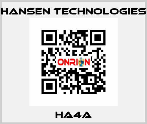 HA4A HANSEN TECHNOLOGIES