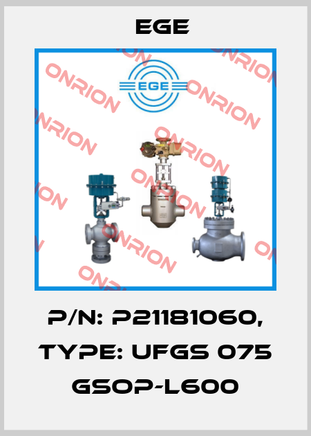 p/n: P21181060, Type: UFGS 075 GSOP-L600 Ege