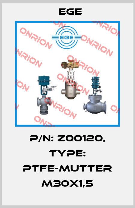p/n: Z00120, Type: PTFE-Mutter M30x1,5 Ege
