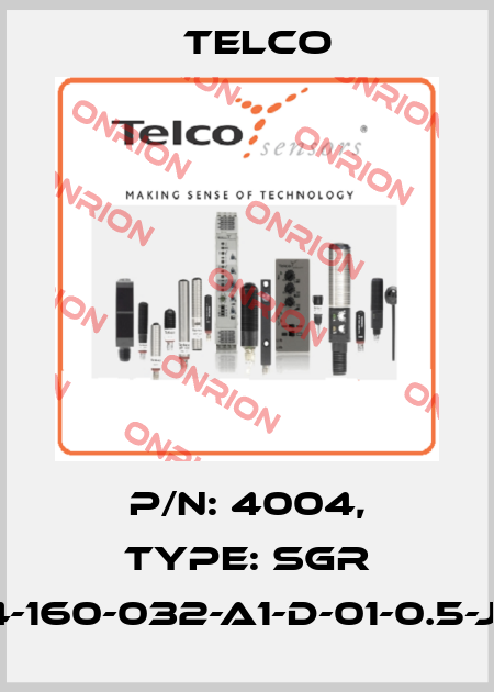 P/N: 4004, Type: SGR 14-160-032-A1-D-01-0.5-J4 Telco