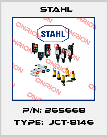 P/N: 265668 Type:  JCT-8146 Stahl