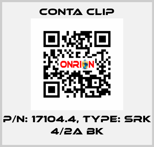 P/N: 17104.4, Type: SRK 4/2A BK Conta Clip