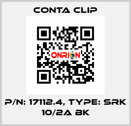 P/N: 17112.4, Type: SRK 10/2A BK Conta Clip