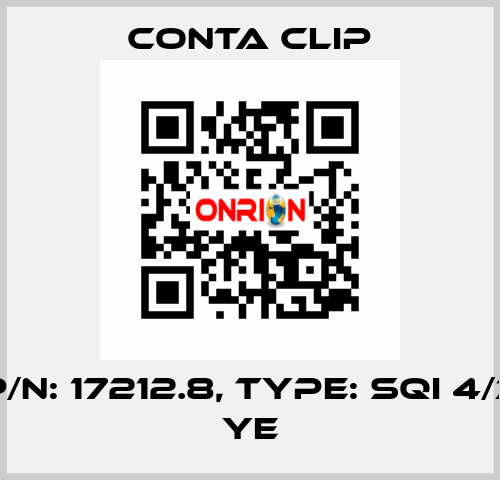 P/N: 17212.8, Type: SQI 4/3 YE Conta Clip