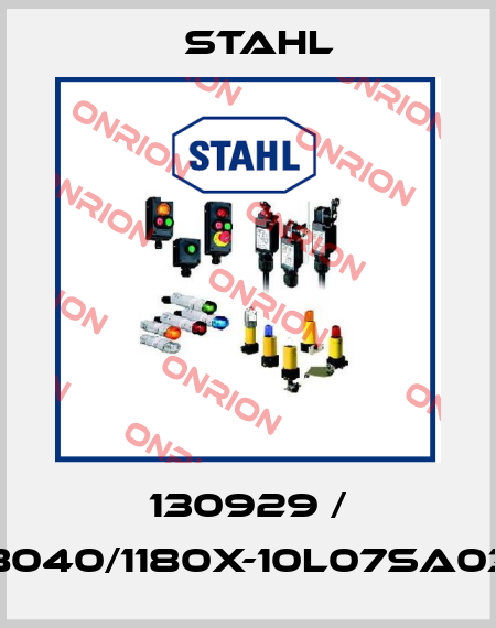 130929 / 8040/1180X-10L07SA03 Stahl