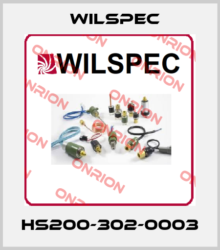 HS200-302-0003 Wilspec
