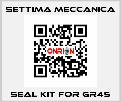 Seal kit for GR45 Settima Meccanica