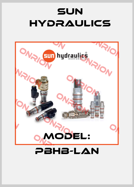 Model: PBHB-LAN Sun Hydraulics