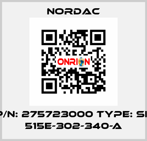 P/N: 275723000 Type: SK 515E-302-340-A NORDAC