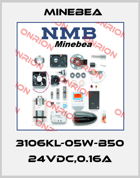 3106KL-05W-B50 24VDC,0.16A Minebea