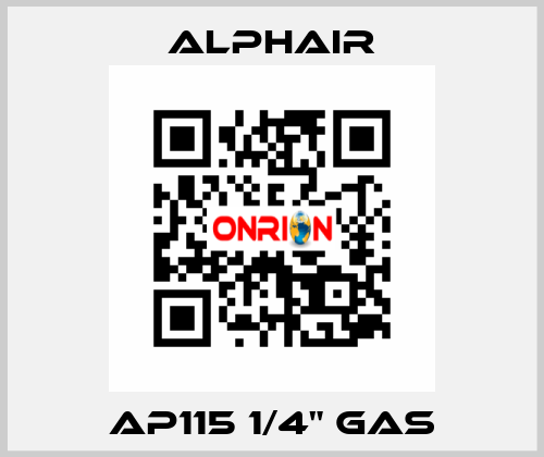 AP115 1/4" GAS Alphair