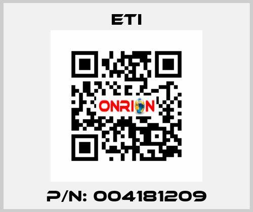 P/N: 004181209 Eti