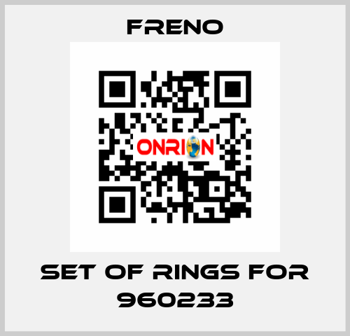 Set of rings for 960233 Freno