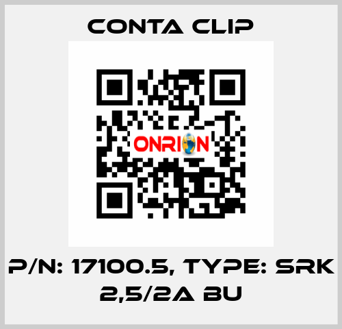 P/N: 17100.5, Type: SRK 2,5/2A BU Conta Clip