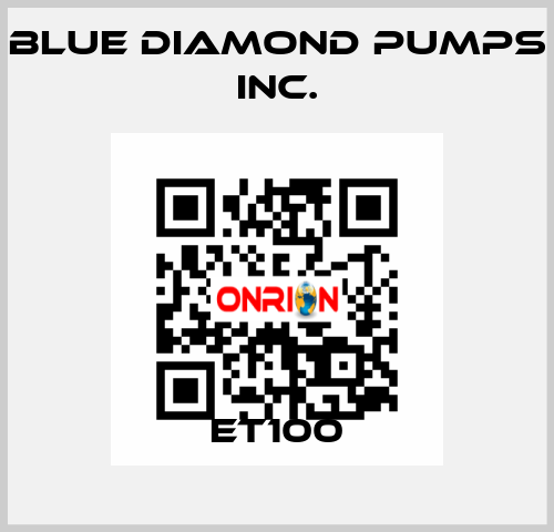 ET100 Blue Diamond Pumps Inc.