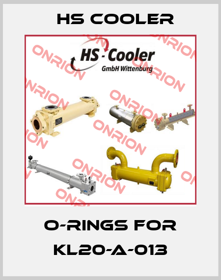 O-rings for KL20-A-013 HS Cooler