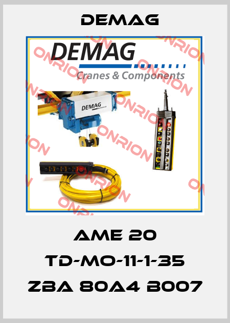 AME 20 TD-MO-11-1-35 ZBA 80A4 B007 Demag