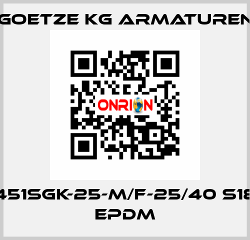 451sGK-25-m/f-25/40 S18 EPDM Goetze KG Armaturen