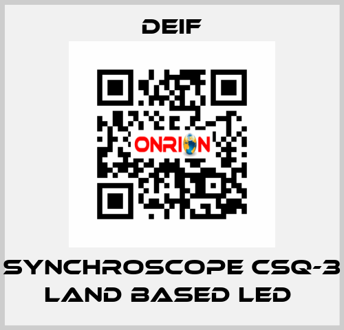 SYNCHROSCOPE CSQ-3 LAND BASED LED  Deif