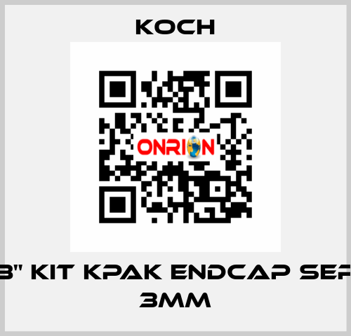 8" KIT KPAK ENDCAP SEP 3mm KOCH