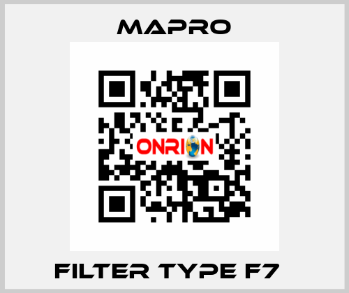Filter type F7   Mapro