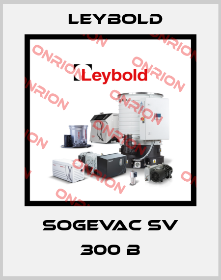 SOGEVAC SV 300 B Leybold