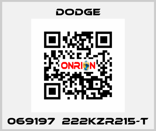 069197  222KZR215-T Dodge