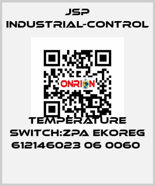 TEMPERATURE SWITCH:ZPA EKOREG 612146023 06 0060  JSP Industrial-Control