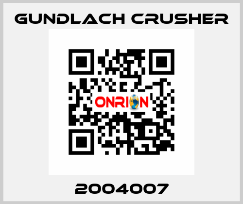 2004007 Gundlach Crusher