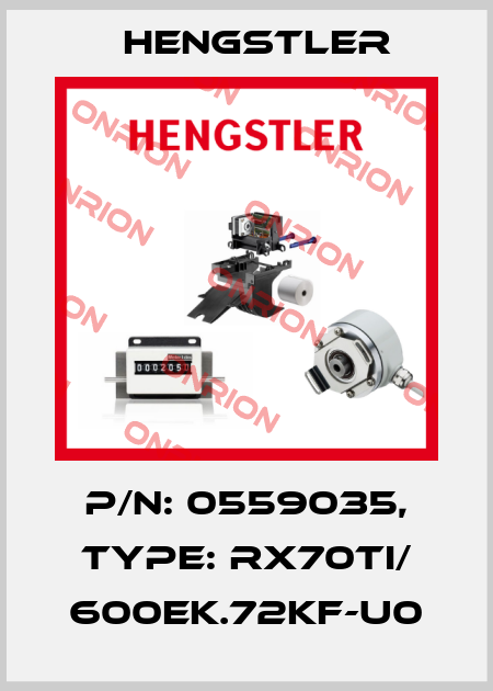 p/n: 0559035, Type: RX70TI/ 600EK.72KF-U0 Hengstler
