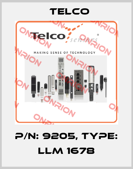 p/n: 9205, Type: LLM 1678 Telco
