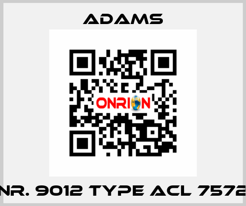 Nr. 9012 Type ACL 7572 ADAMS