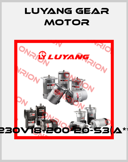 J230V18-200-20-S3(A***) Luyang Gear Motor